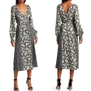 Cinq a Sept Jessica Mixed Print Midi Dress